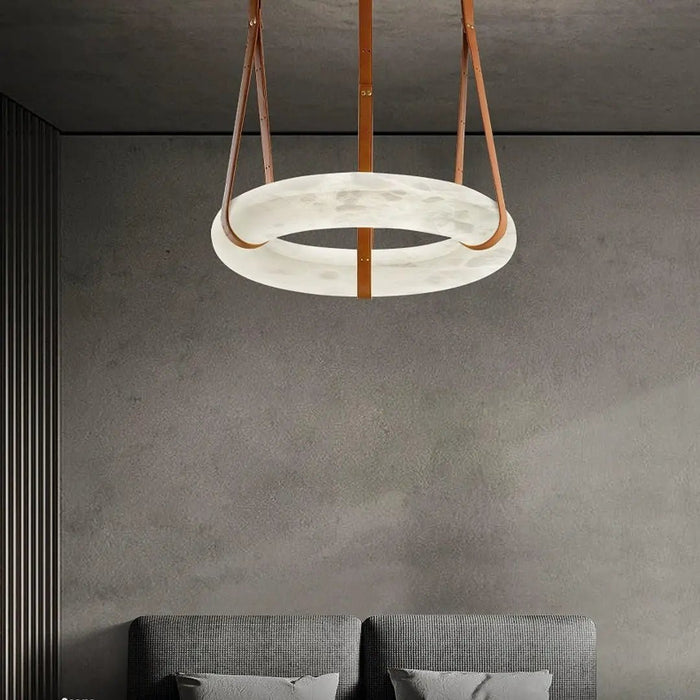 Oslo Alabaster Round Pendant Light B - Simprolos