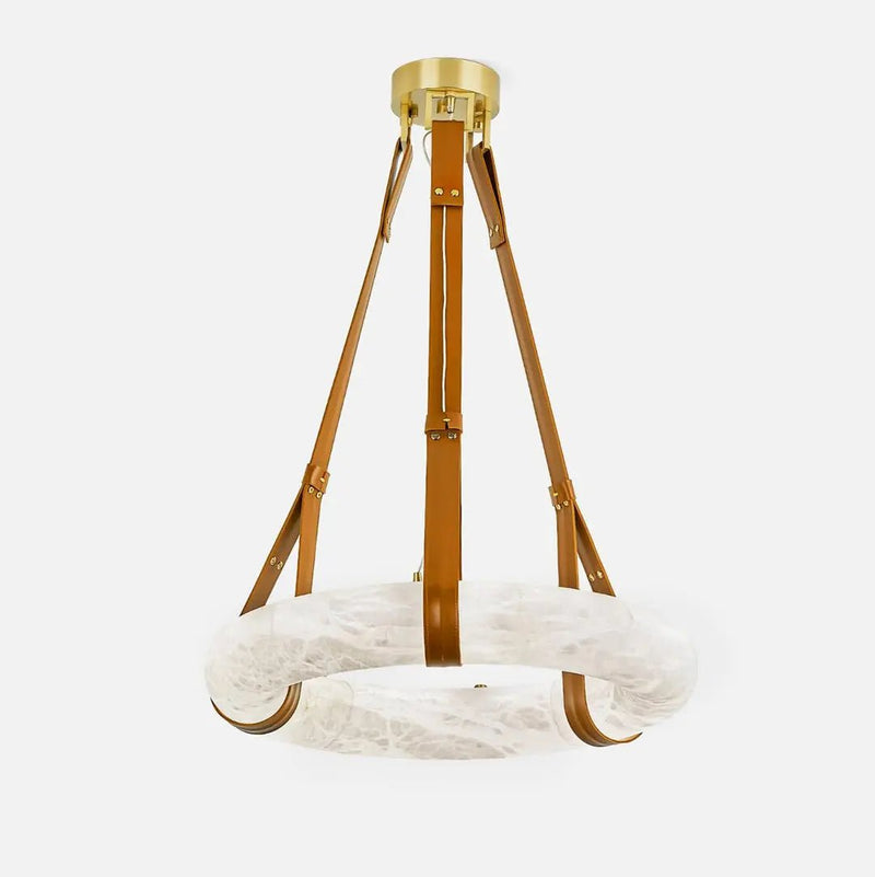 Oslo Alabaster Round Pendant Light B - Simprolos