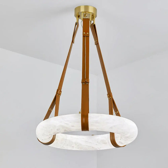 Oslo Alabaster Round Pendant Light B - Simprolos