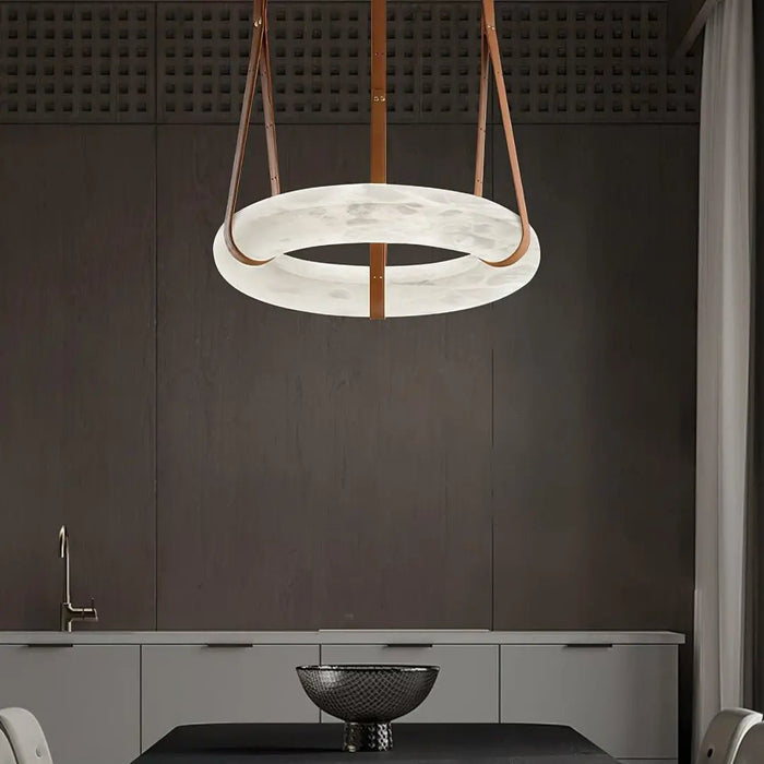 Oslo Alabaster Round Pendant Light B - Simprolos