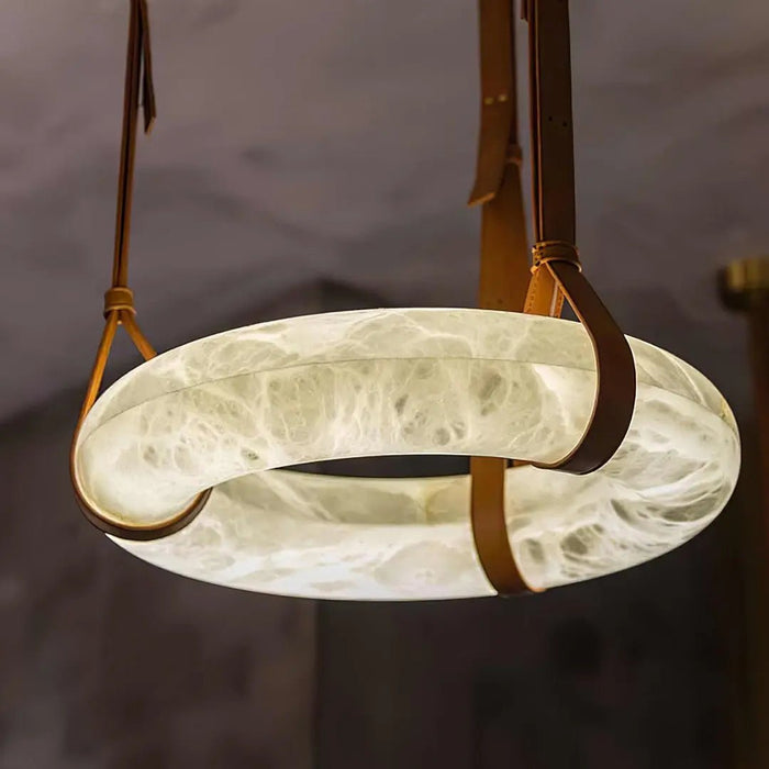 Oslo Alabaster Round Pendant Light B - Simprolos