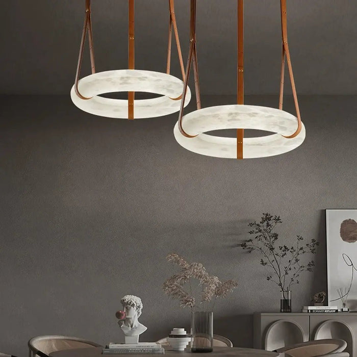 Oslo Alabaster Round Pendant Light B - Simprolos