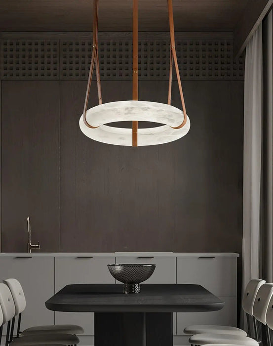 Oslo Alabaster Round Pendant Light B - Simprolos
