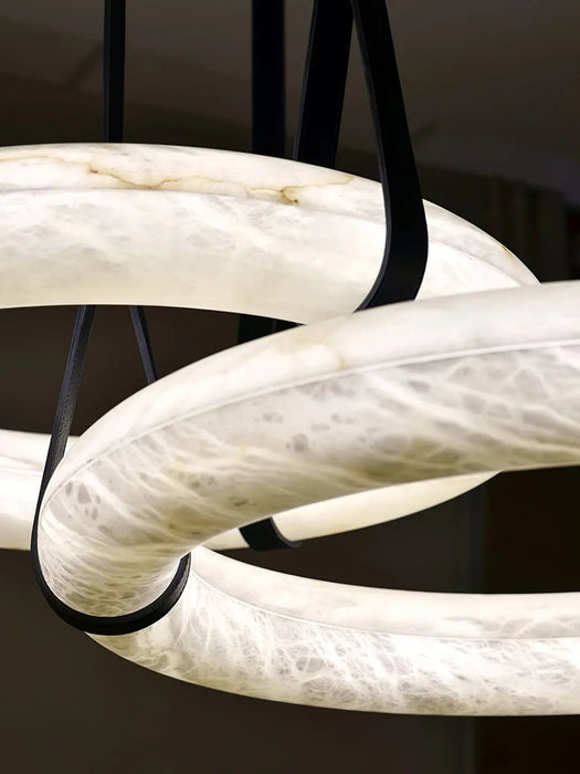 Oslo Alabaster Round Pendant Light B - Simprolos