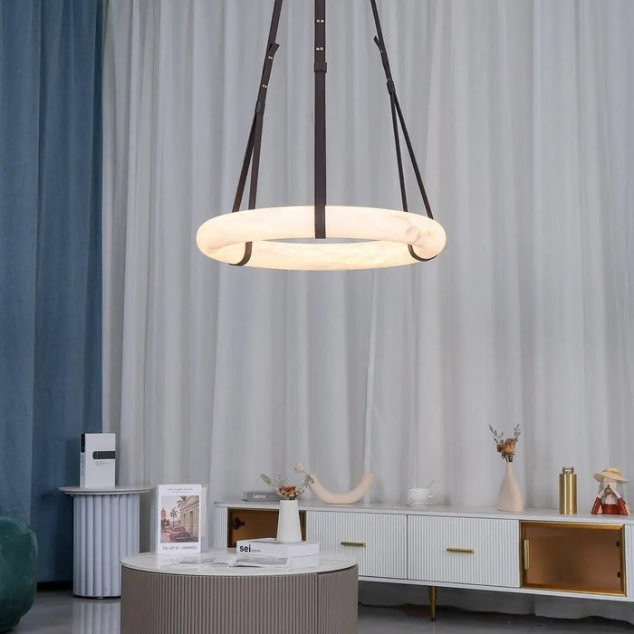 Oslo Alabaster Round Pendant Light B - Simprolos