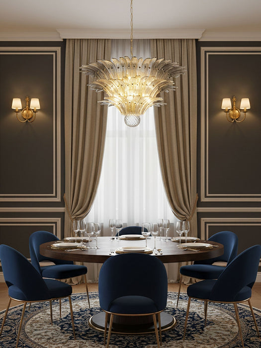 Palm Grove Glass Chandelier - Simprolos