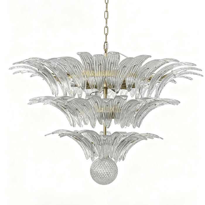 Palm Grove Glass Chandelier - Simprolos