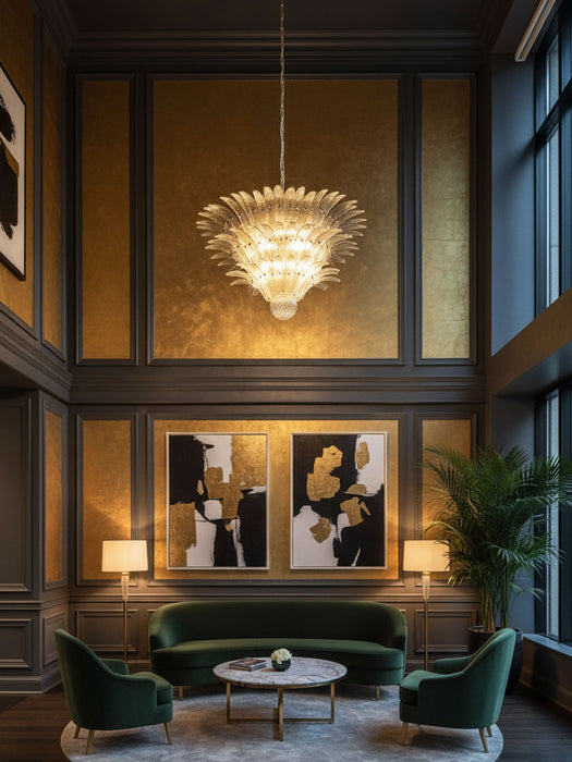 Palm Grove Glass Chandelier - Simprolos