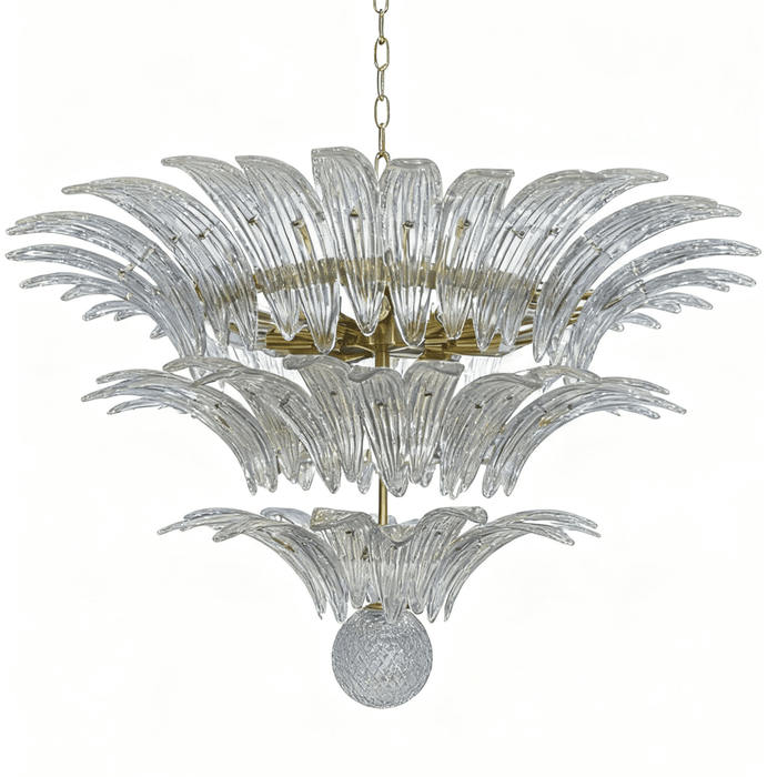 Palm Grove Glass Chandelier - Simprolos