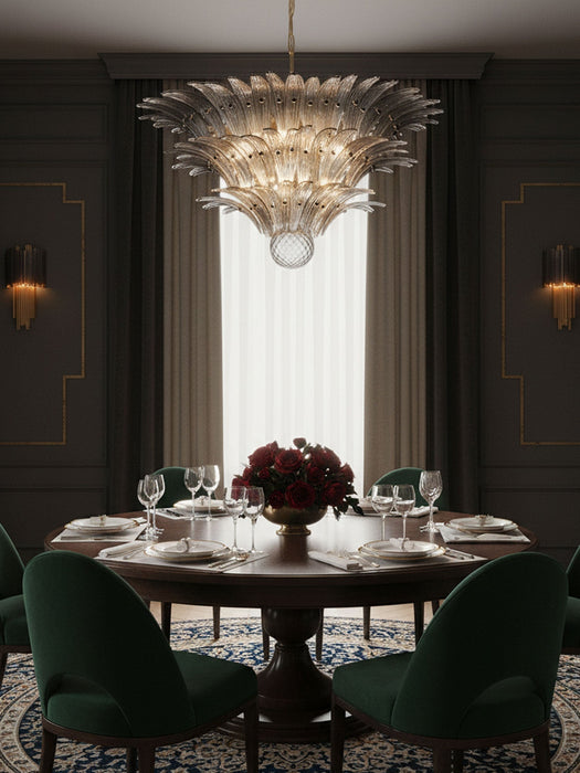 Palm Grove Glass Chandelier - Simprolos