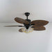 Palm Whisper Tropical Ceiling Fan Light - Simprolos