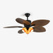 Palm Whisper Tropical Ceiling Fan Light - Simprolos