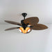 Palm Whisper Tropical Ceiling Fan Light - Simprolos