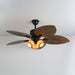 Palm Whisper Tropical Ceiling Fan Light - Simprolos