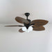 Palm Whisper Tropical Ceiling Fan Light - Simprolos
