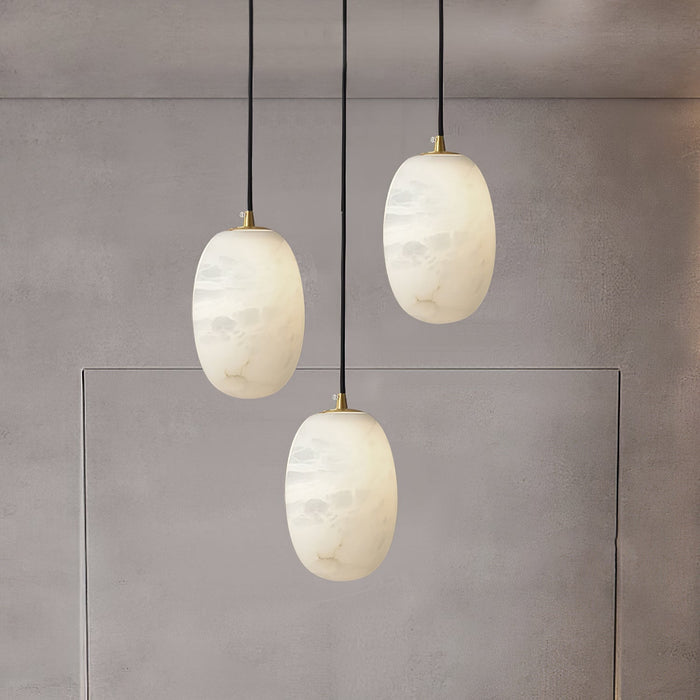 Pebble Alabaster Pendant Lamp - Simprolos
