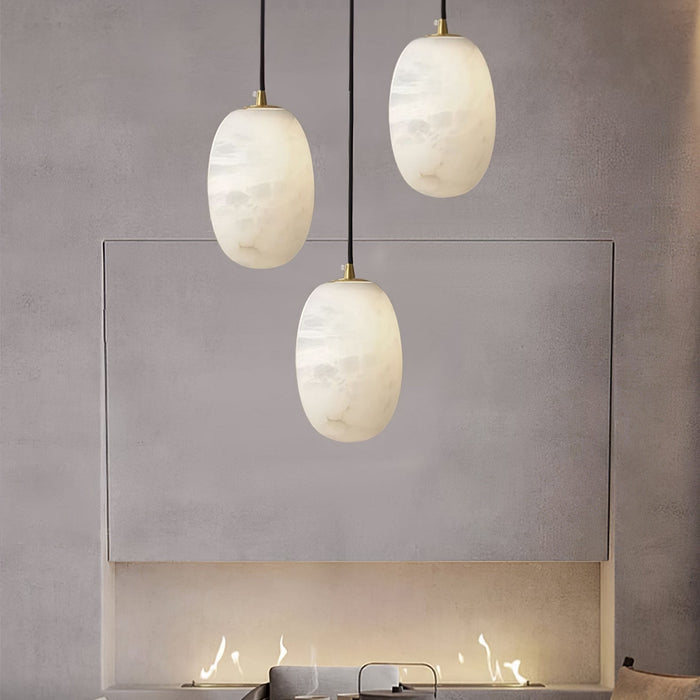 Pebble Alabaster Pendant Lamp - Simprolos