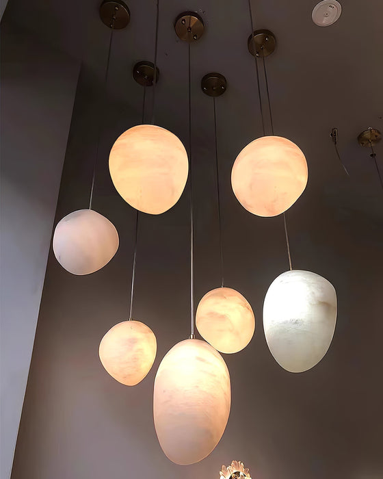 Pebbles Alabaster Pendant Lamp - Simprolos