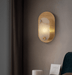 Perforated Oval Alabaster Wall Sconce - Simprolos
