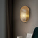 Perforated Oval Alabaster Wall Sconce - Simprolos