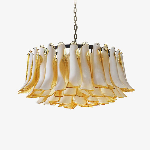 Petal Amber Glass Chandelier - Simprolos