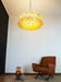 Petal Amber Glass Chandelier - Simprolos