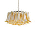 Petal Amber Glass Chandelier - Simprolos