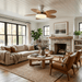 Petalo Ceiling Fan Light - Simprolos