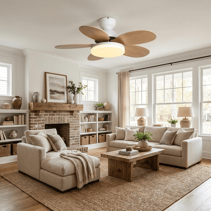 Petalo Ceiling Fan Light - Simprolos