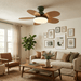 Petalo Ceiling Fan Light - Simprolos