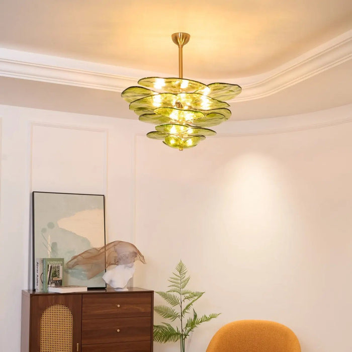 Petals Gold Murano Chandelier - Simprolos