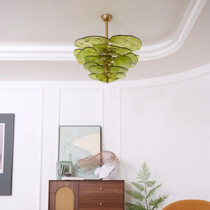Petals Gold Murano Chandelier - Simprolos