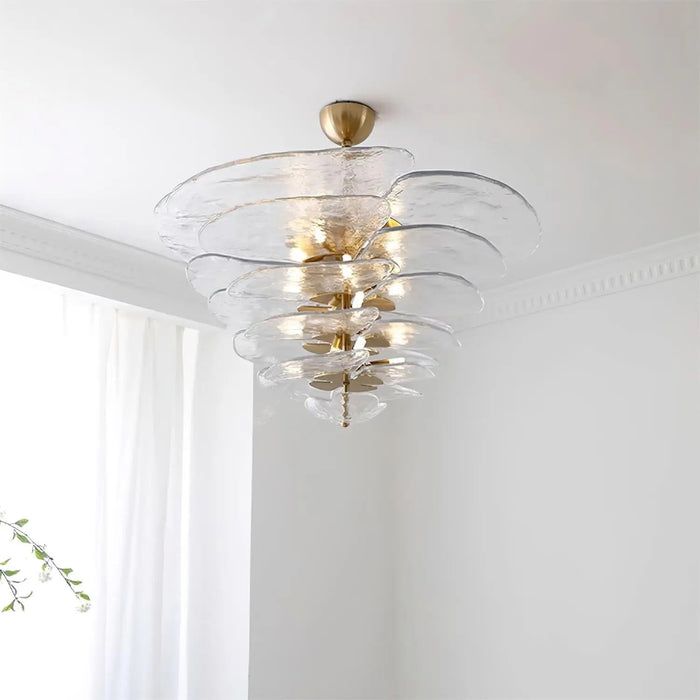 Petals Gold Murano Chandelier - Simprolos