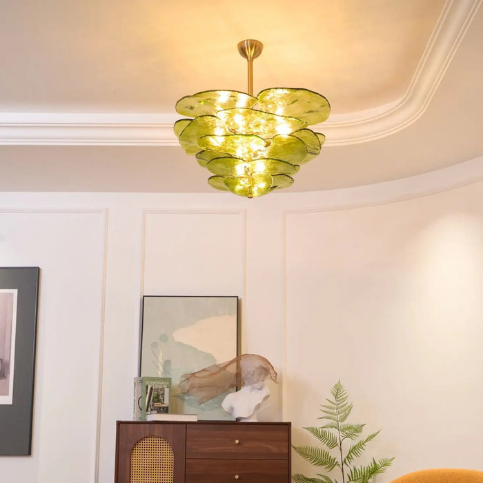 Petals Gold Murano Chandelier - Simprolos