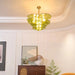Petals Gold Murano Chandelier - Simprolos