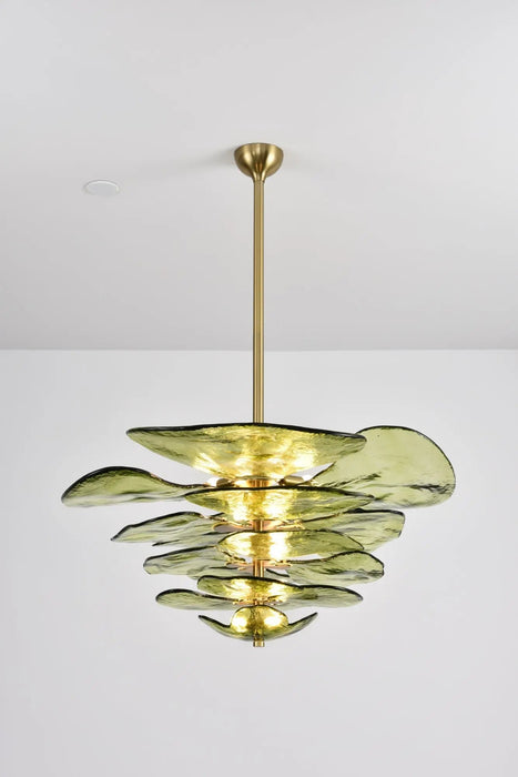 Petals Gold Murano Chandelier - Simprolos