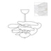 Petals Gold Murano Chandelier - Simprolos