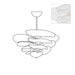 Petals Gold Murano Chandelier - Simprolos