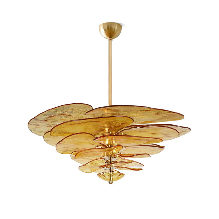 Petals Gold Murano Chandelier - Simprolos