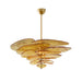 Petals Gold Murano Chandelier - Simprolos