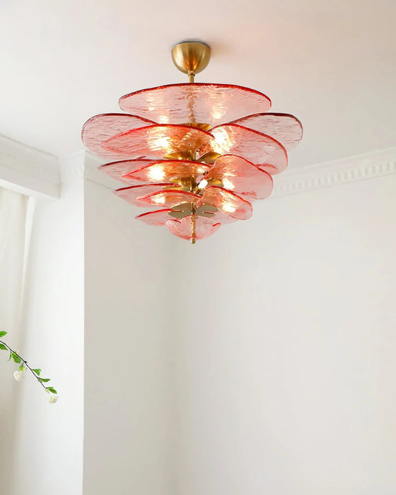 Petals Gold Murano Chandelier - Simprolos