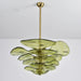 Petals Gold Murano Chandelier - Simprolos