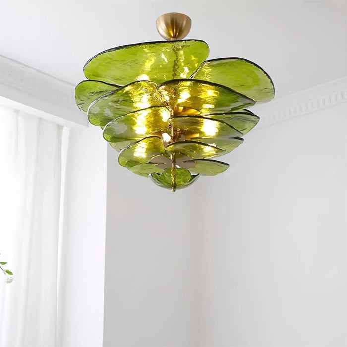 Petals Gold Murano Chandelier - Simprolos