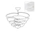 Petals Gold Murano Chandelier - Simprolos