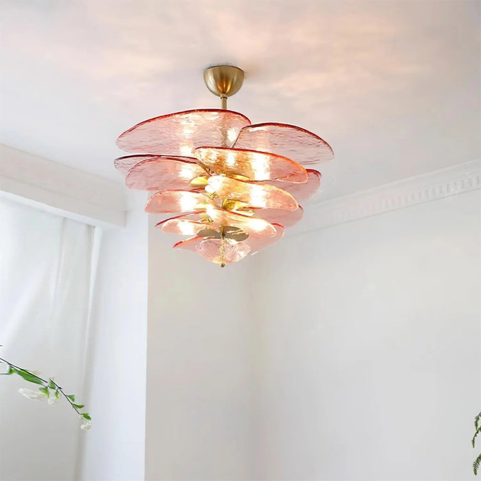 Petals Gold Murano Chandelier - Simprolos