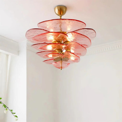 Petals Gold Murano Chandelier - Simprolos