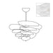 Petals Gold Murano Chandelier - Simprolos