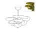 Petals Gold Murano Chandelier - Simprolos