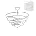 Petals Gold Murano Chandelier - Simprolos