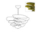 Petals Gold Murano Chandelier - Simprolos